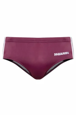 Dsquared2 PURPLE Swim briefs with logo
