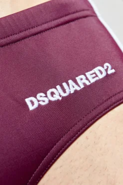 Dsquared2 PURPLE Swim briefs with logo