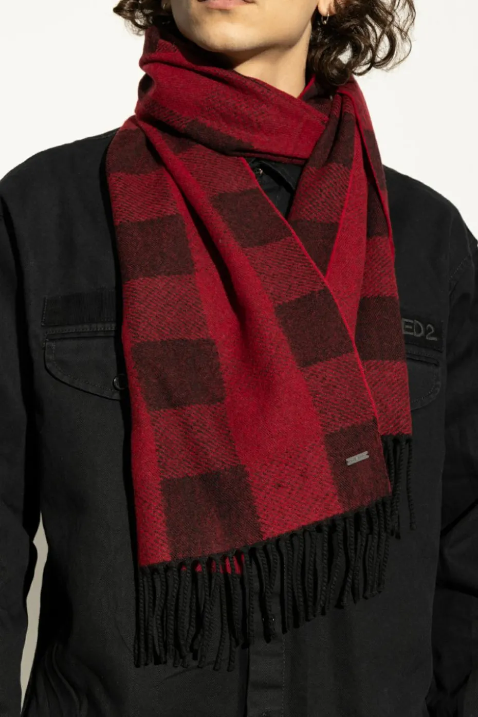 Dsquared2 RED Wool scarf