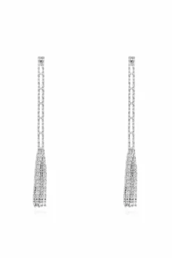 Dsquared2 SILVER Earrings with shimmering crystals