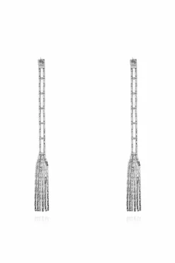 Dsquared2 SILVER Earrings with shimmering crystals