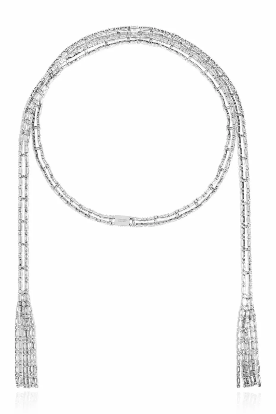 Dsquared2 SILVER Necklace with shimmering crystals