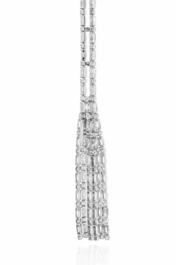 Dsquared2 SILVER Necklace with shimmering crystals