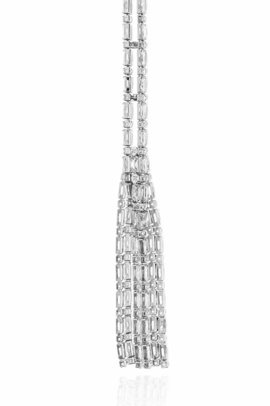 Dsquared2 SILVER Necklace with shimmering crystals