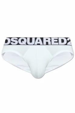 Dsquared2 WHITE Cotton briefs with logo