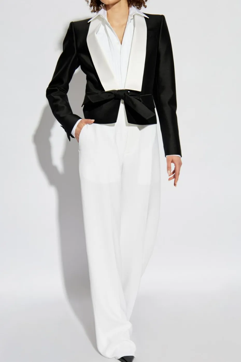 Dsquared2 WHITE Cotton shirt with concealed placket