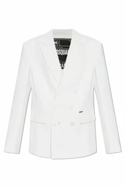 Dsquared2 WHITE Double-breasted blazer