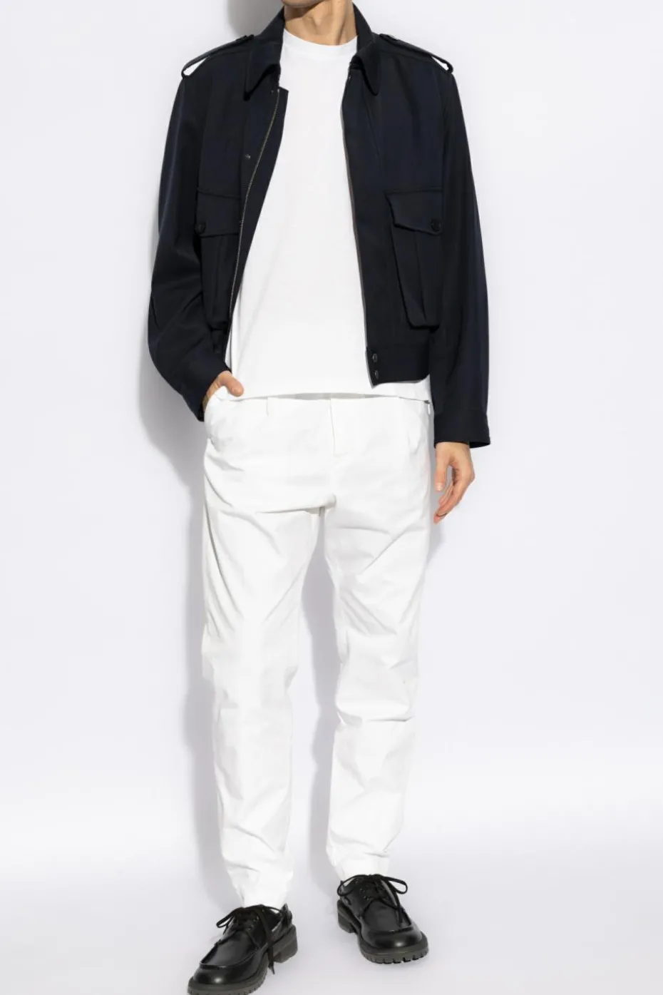 Dsquared2 WHITE Pants One Pleat