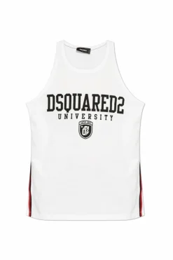 Dsquared2 WHITE Sleeveless T-shirt