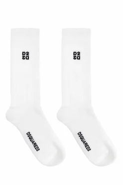 Dsquared2 WHITE Socks with logo