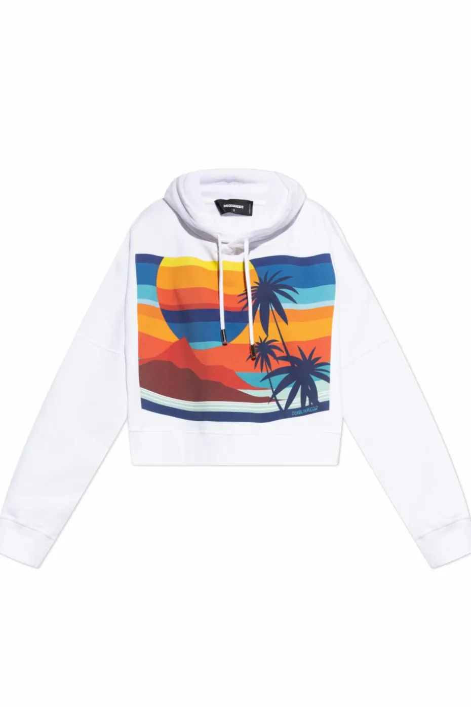 Dsquared2 WHITE "Summer Lovers" capsule sweatshirt
