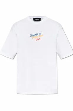 Dsquared2 WHITE T-shirt capsule `Summer Lovers`