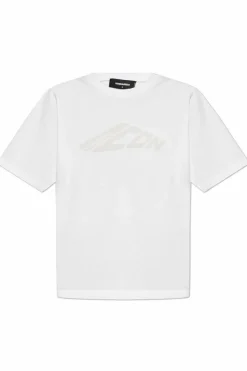 Dsquared2 WHITE T-shirt with printed logo