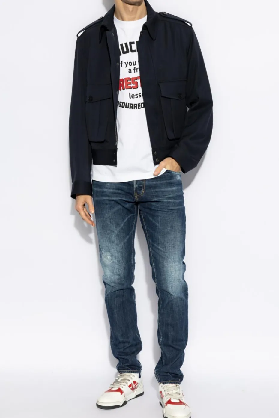 Dsquared2 WHITE T-shirt with logo