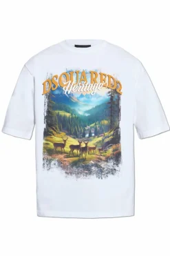 Dsquared2 WHITE T-shirt with print