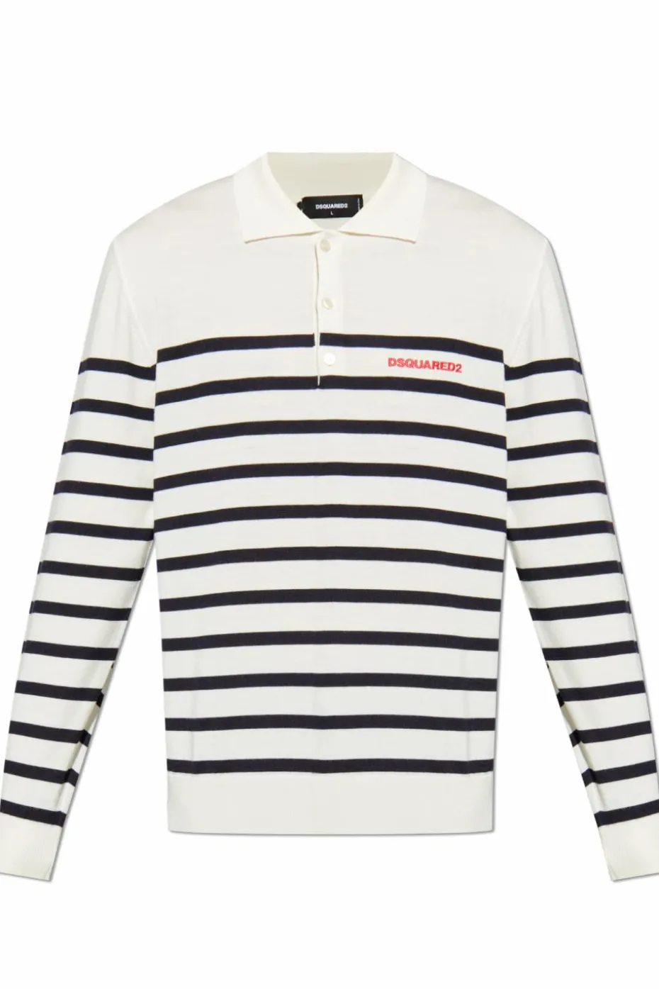 Dsquared2 WHITE Wool polo with logo