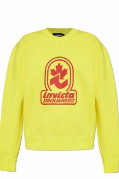 Dsquared2 YELLOW Sweatshirt with print