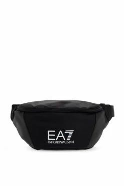 EA7 Emporio Armani BLACK Belt bag with logo