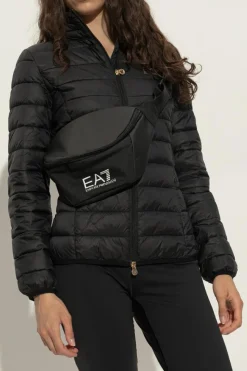 EA7 Emporio Armani BLACK Belt bag with logo