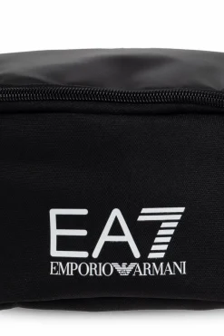 EA7 Emporio Armani BLACK Belt bag with logo