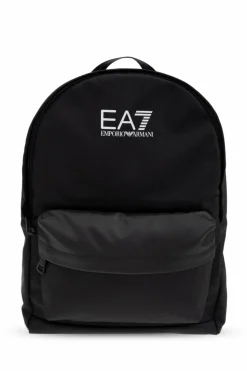 EA7 Emporio Armani BLACK Backpack with logo