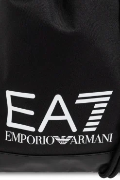 EA7 Emporio Armani BLACK Backpack with logo
