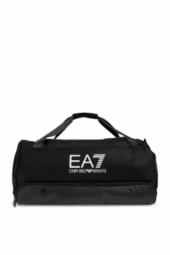 EA7 Emporio Armani BLACK Sports bag with logo