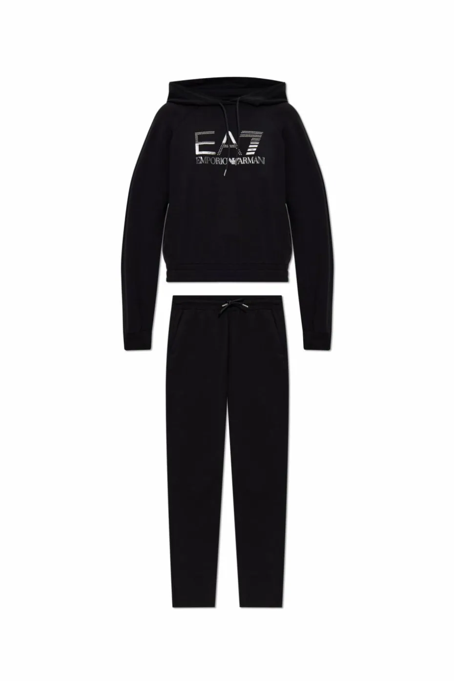 EA7 Emporio Armani BLACK Sweatshirt and sweatpants set