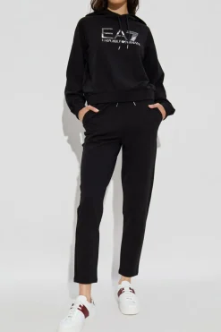 EA7 Emporio Armani BLACK Sweatshirt and sweatpants set