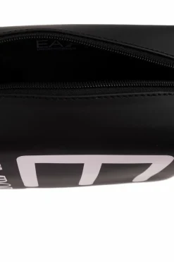 EA7 Emporio Armani BLACK Wash bag with logo