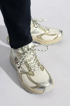 EA7 Emporio Armani cream Sneakers