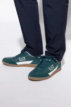EA7 Emporio Armani GREEN Sports shoes with logo