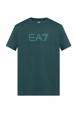 EA7 Emporio Armani GREEN T-shirt from the "Sustainability" collection