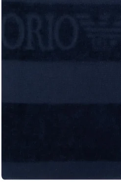 EA7 Emporio Armani NAVY BLUE Cotton towel