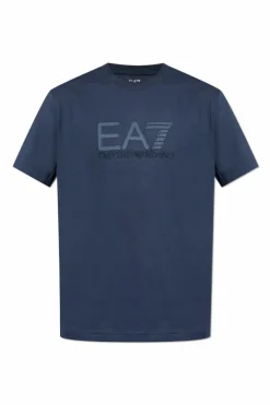 EA7 Emporio Armani NAVY BLUE T-shirt with logo