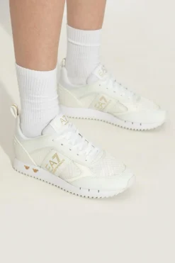 EA7 Emporio Armani WHITE Sports shoes with logo