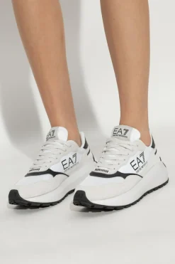 EA7 Emporio Armani WHITE Sports shoes with logo