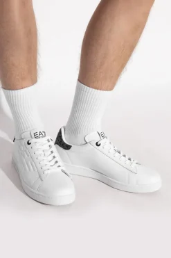 EA7 Emporio Armani WHITE Sports shoes with logo