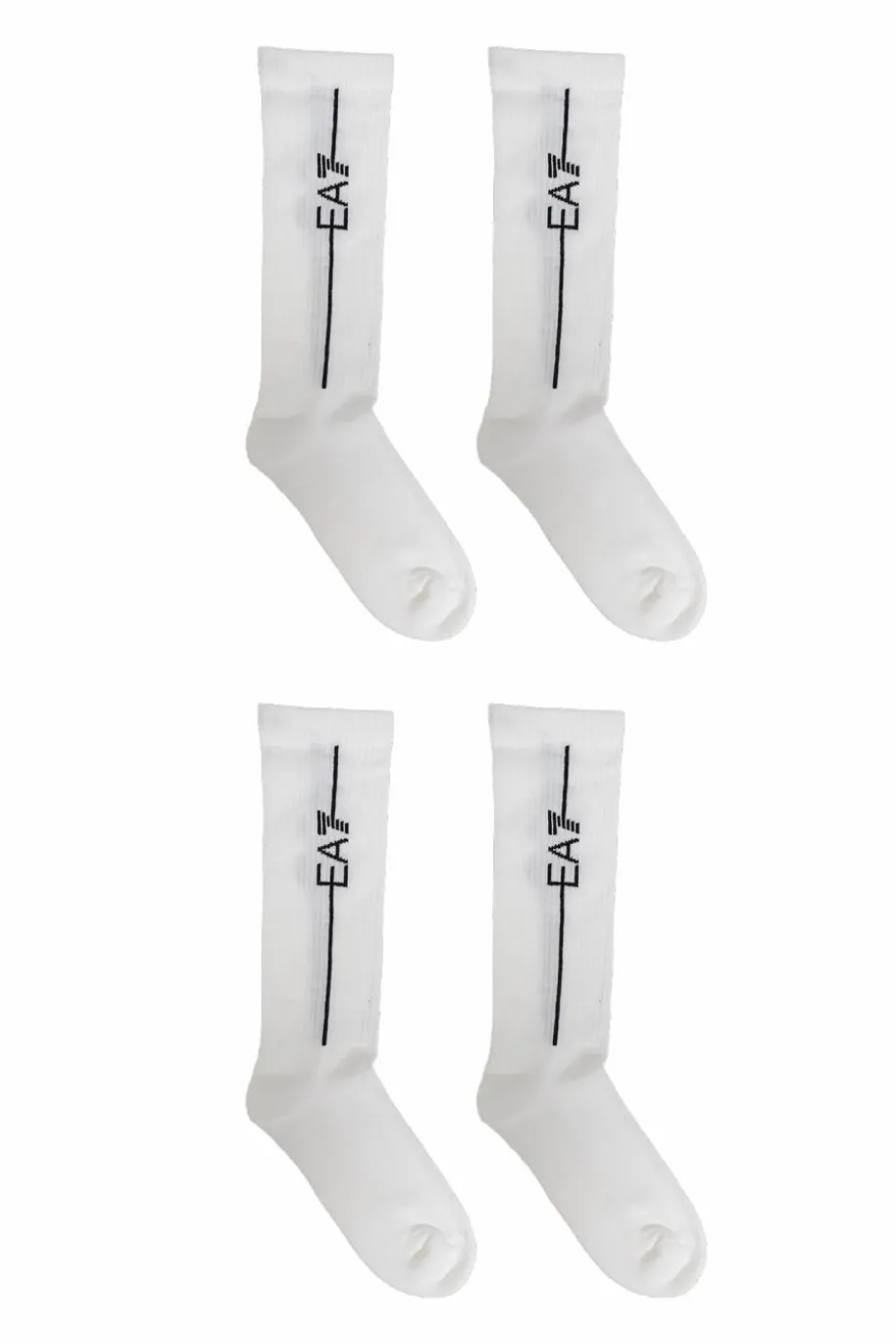 EA7 Emporio Armani WHITE Two-pack socks