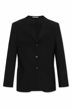 Eleventy BLACK Wool blazer with open lapels