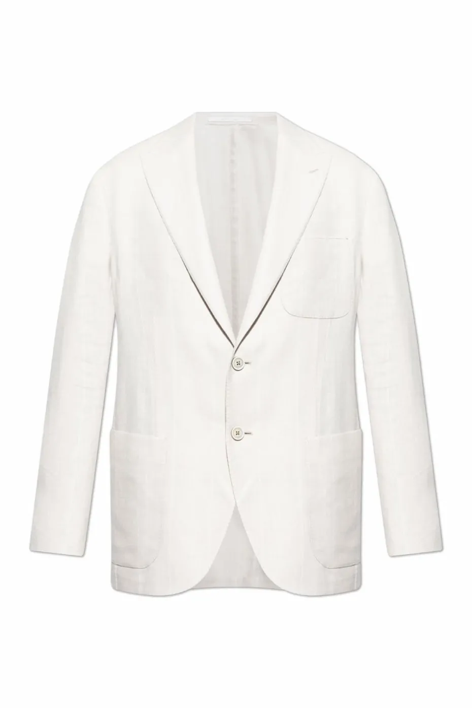 Eleventy cream Striped Pattern Blazer
