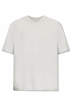 Eleventy GREY V-neck T-shirt