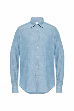 Eleventy light blue Cotton shirt