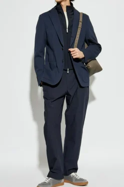 Eleventy NAVY BLUE Double-layered blazer