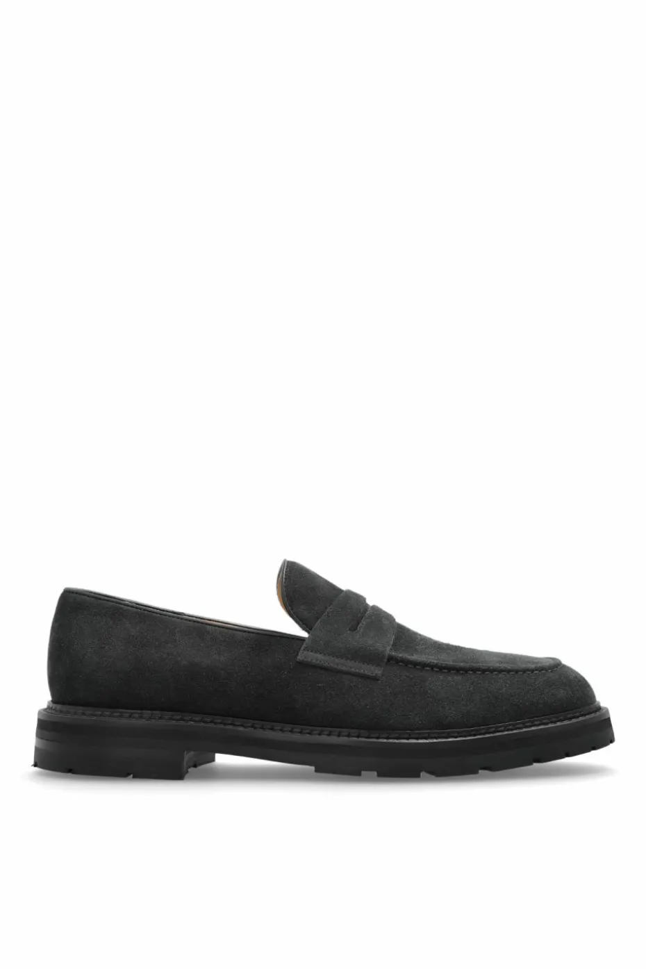 Eleventy NAVY BLUE Suede "loafers" shoes