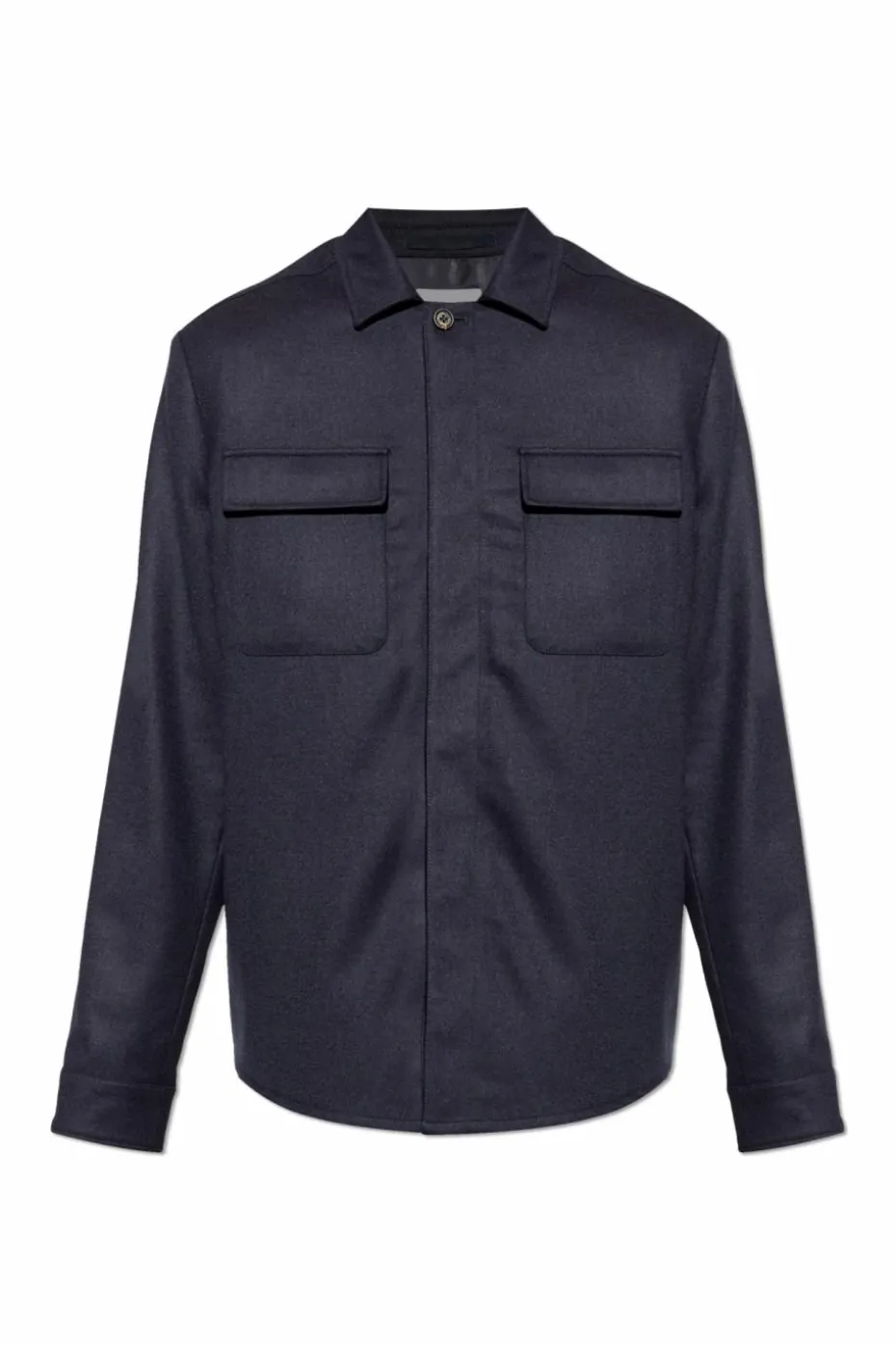 Eleventy NAVY BLUE Wool shirt
