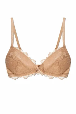 Emporio Armani beige Lace bra from the Sustainability collection