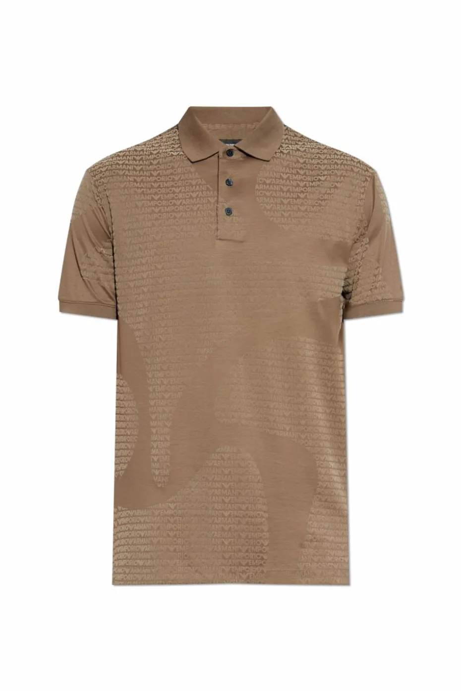 Emporio Armani beige Monogram polo