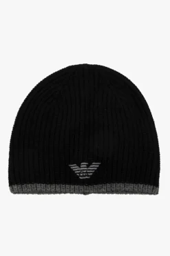 Emporio Armani BLACK Beanie & scarf set