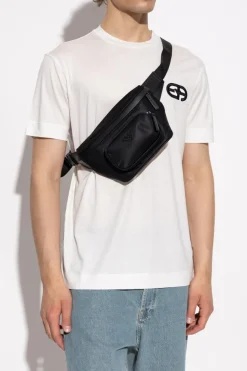Emporio Armani BLACK Belt bag with logo